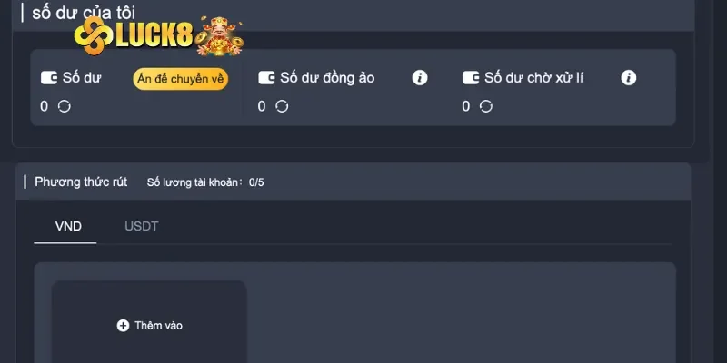 Hướng dẫn rút tiền LUCK8 nhanh chóng chỉ với 4 bước